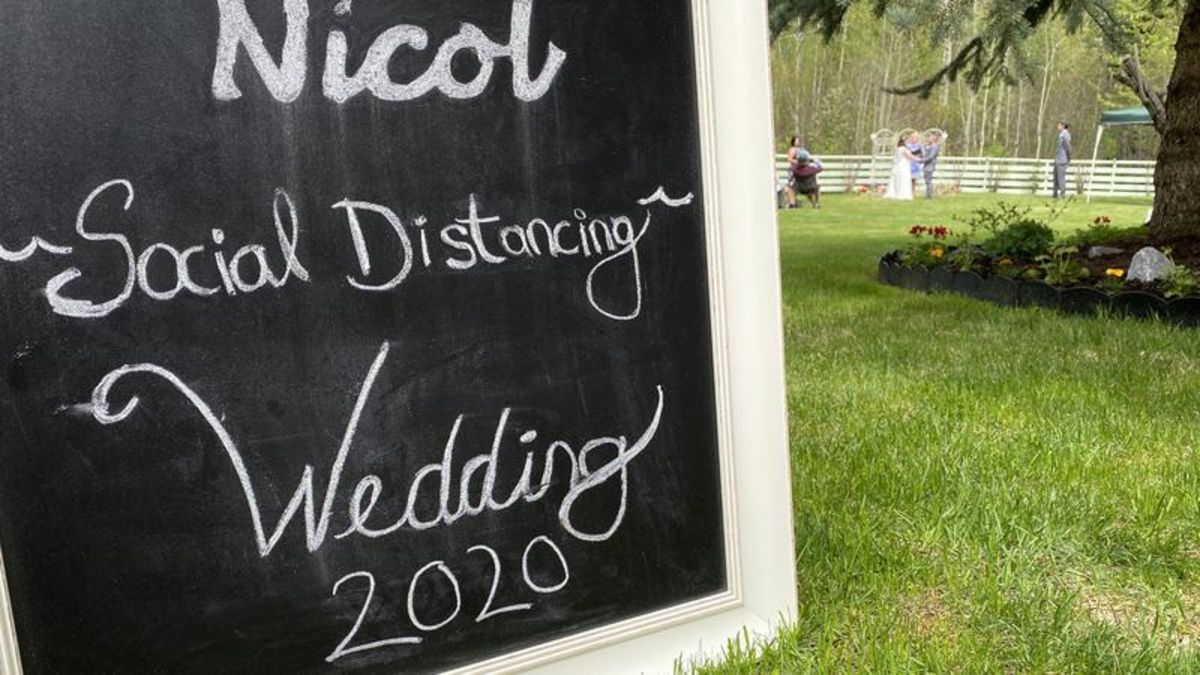 Social distancing wedding CKPGToday.ca