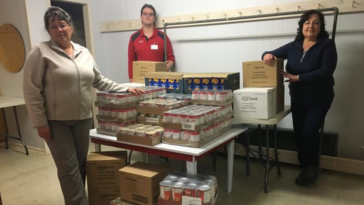 Kelvington Food Bank receives donation from Prairie North Coop