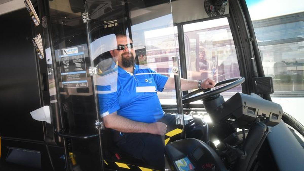 Protective shields installed on Lethbridge Transit buses Lethbridge