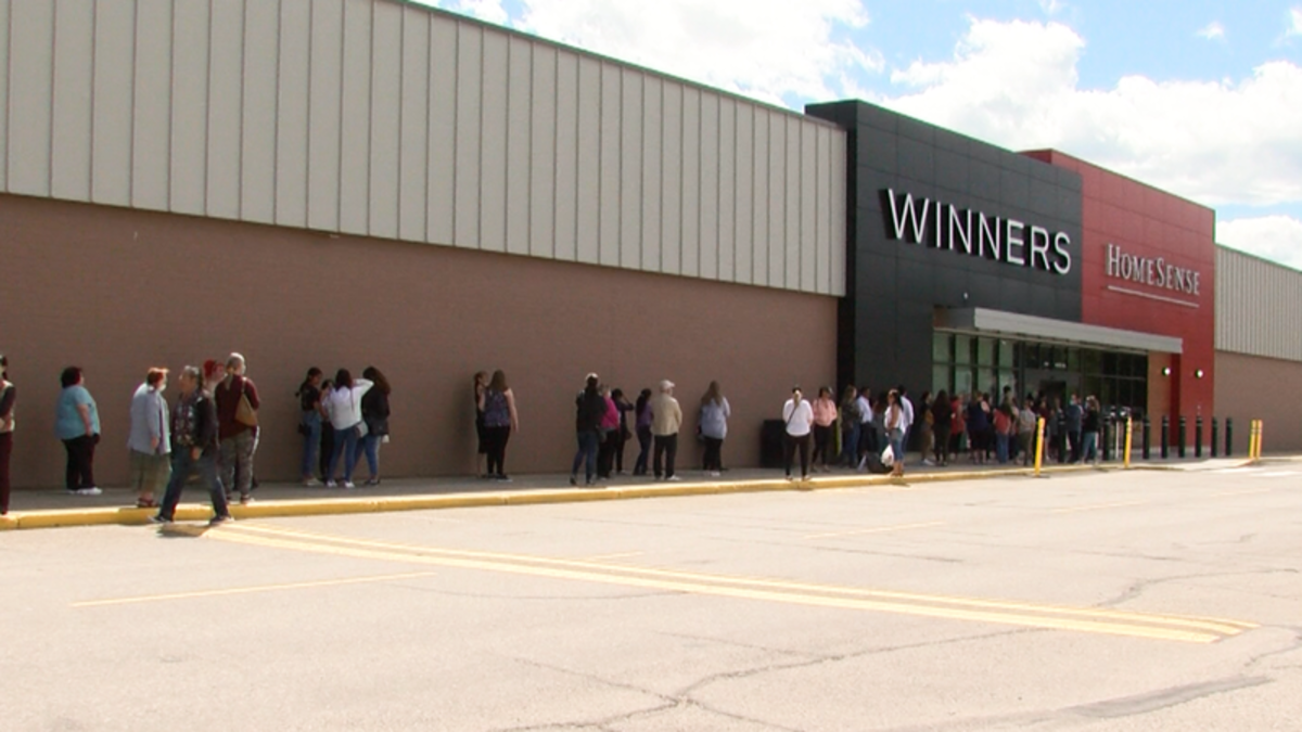 Prince residents line up for opening of new Winners HomeSense