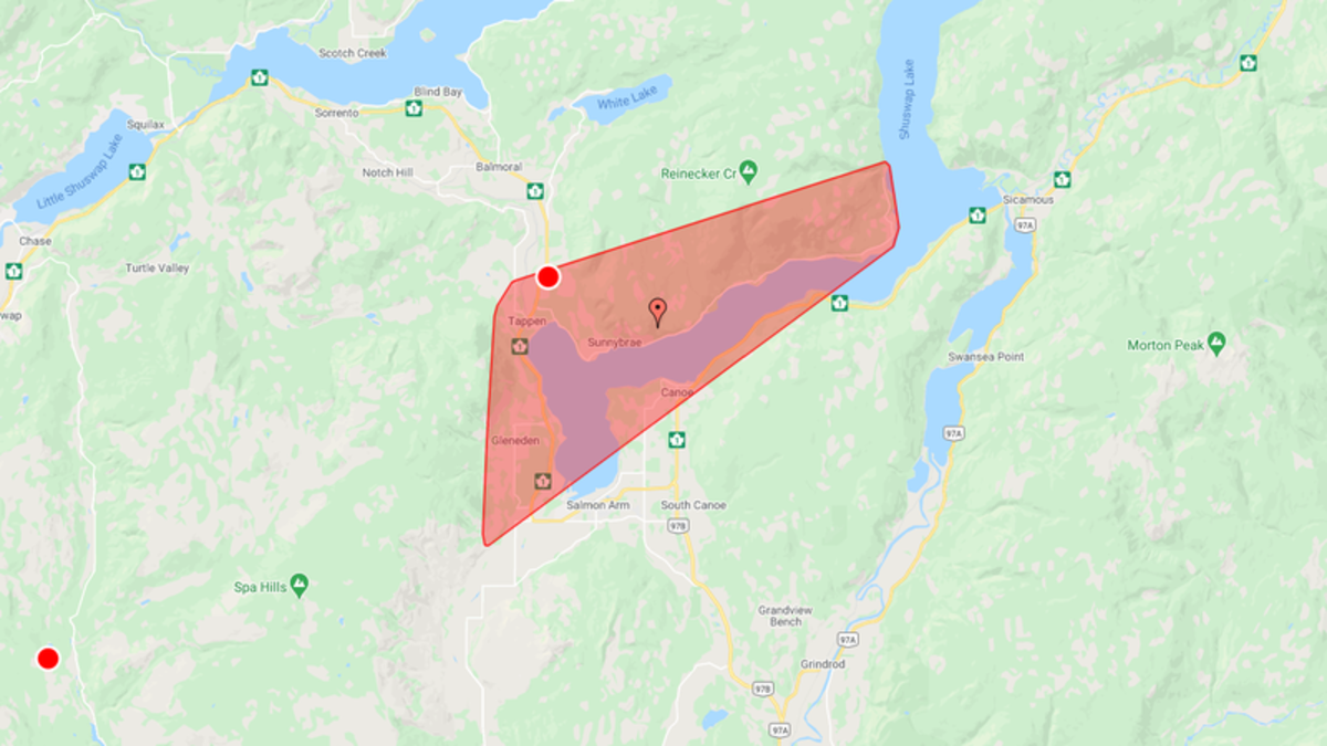 Power outage leaves hundreds in the dark near Salmon Arm CFJC Today