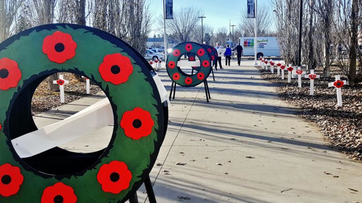 Remembrance day ceremonies red deer