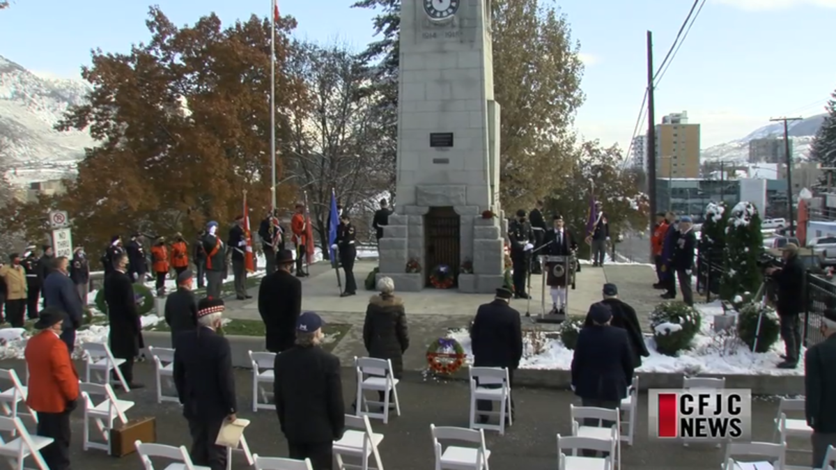 Kamloops Remembrance Day 2020 Ceremony CFJC Today Kamloops