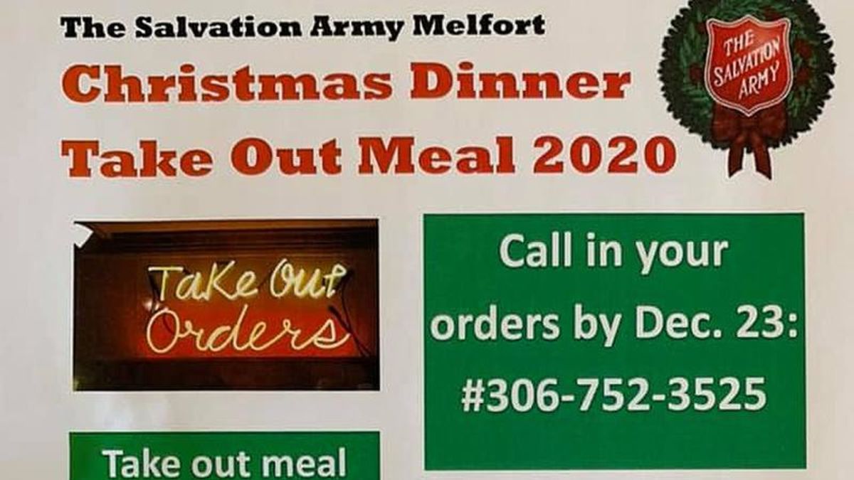 Salvation Army Take Out Meal northeastNOW