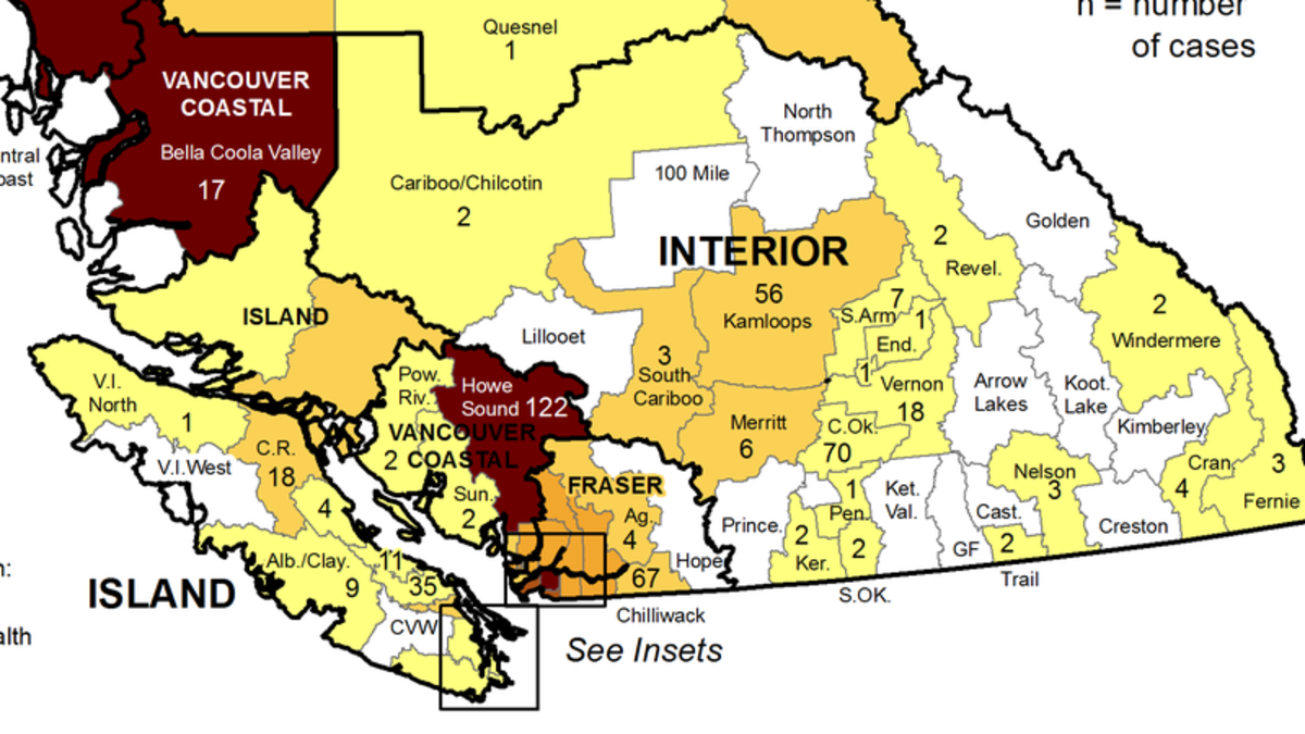 Kamloops had 56 new COVID-19 cases last week: BCCDC | CFJC Today Kamloops