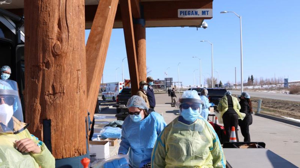 COVID19 vaccines offered to First Nations at Carway Border