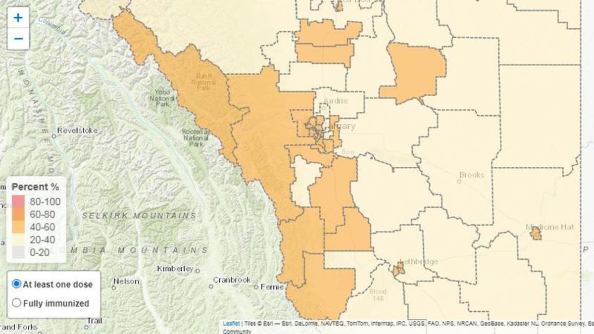 New Interactive Map Shows Vaccine Coverage In Alberta 