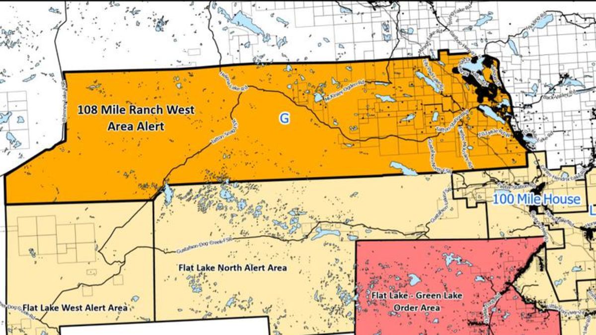 Evacuation Alert issued northwest of 100 Mile House | CKPG Today