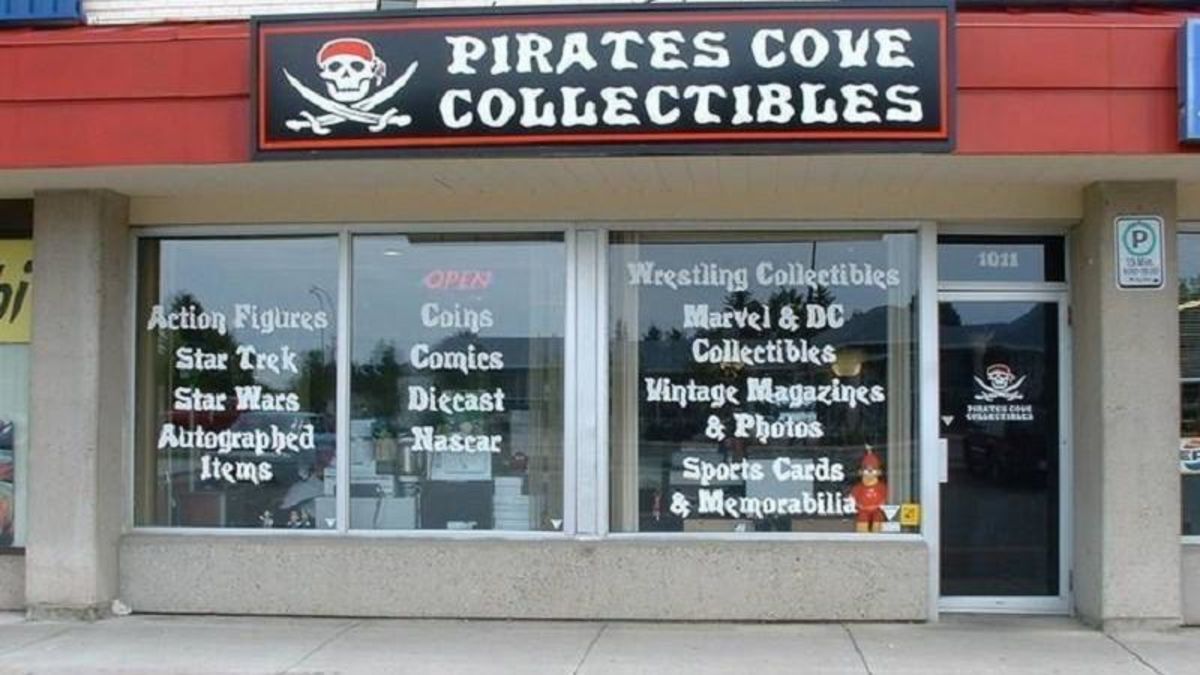 Supporting local Pirates Cove Collectibles offers a treasure chest of