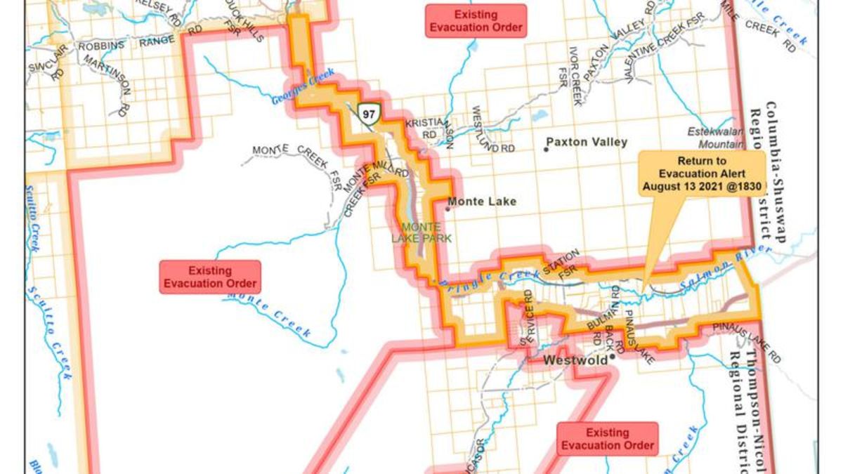 Partial Evacuation Order Downgrade Near White Rock Lake Wildfire 