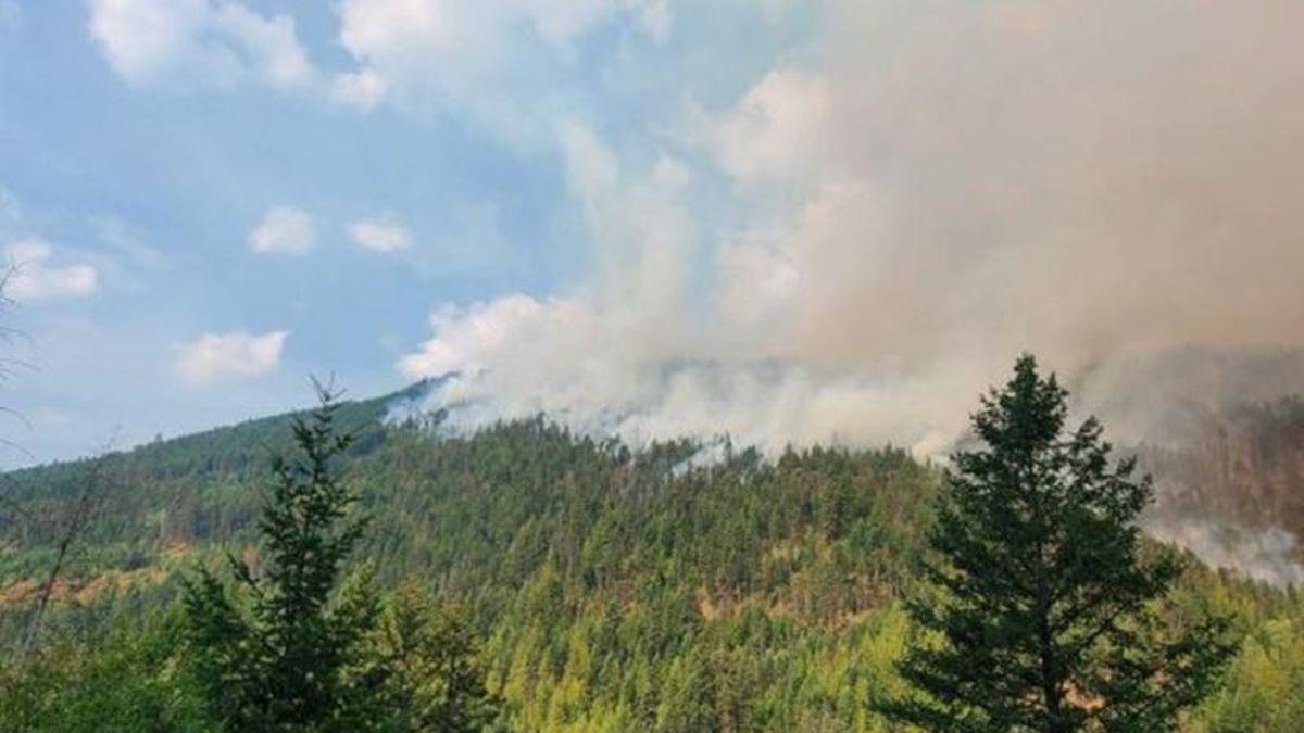 UPDATE Westside Road most active area of White Rock Lake fire site