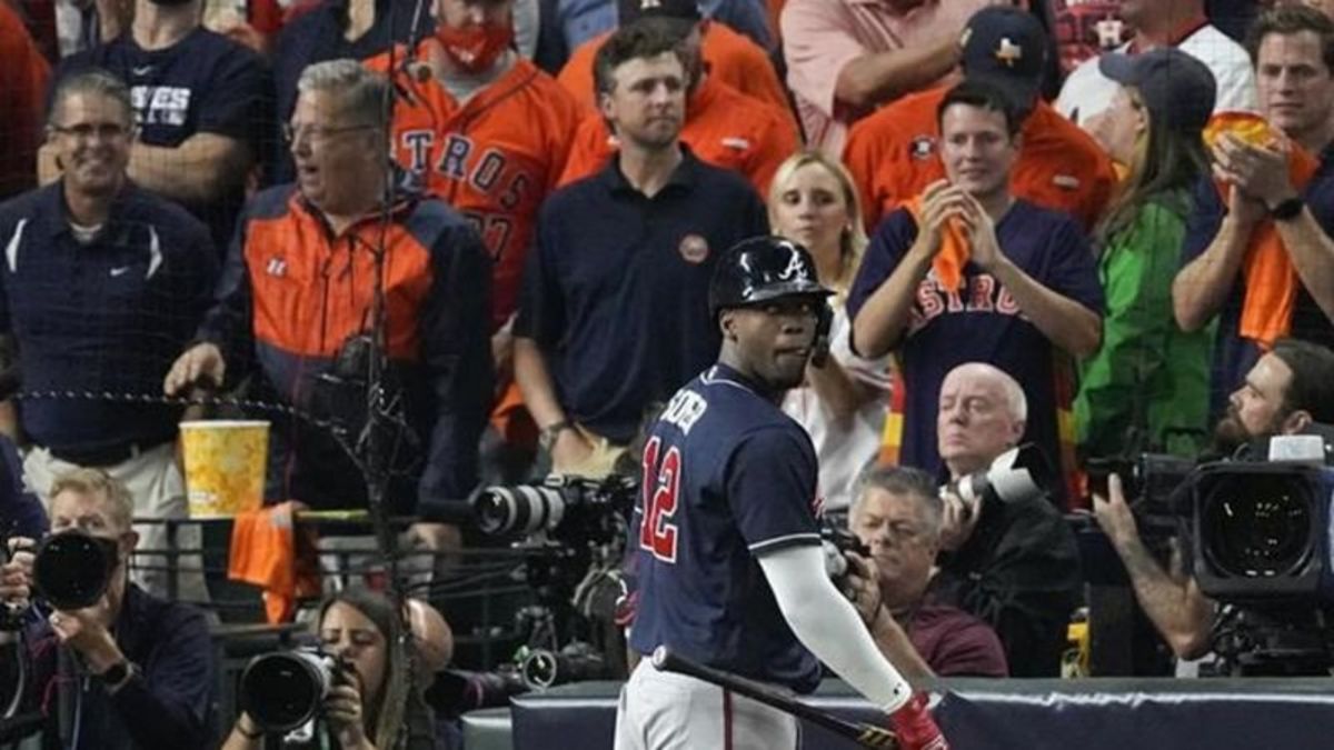 Rookie propels Astros past Braves to tie World Series