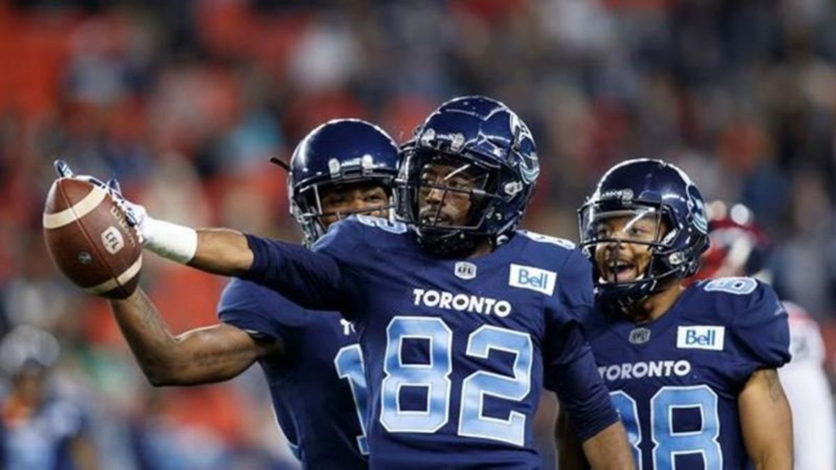 Toronto Argos starting quarterback Nick Arbuckle McLeod Bethel Thompson 