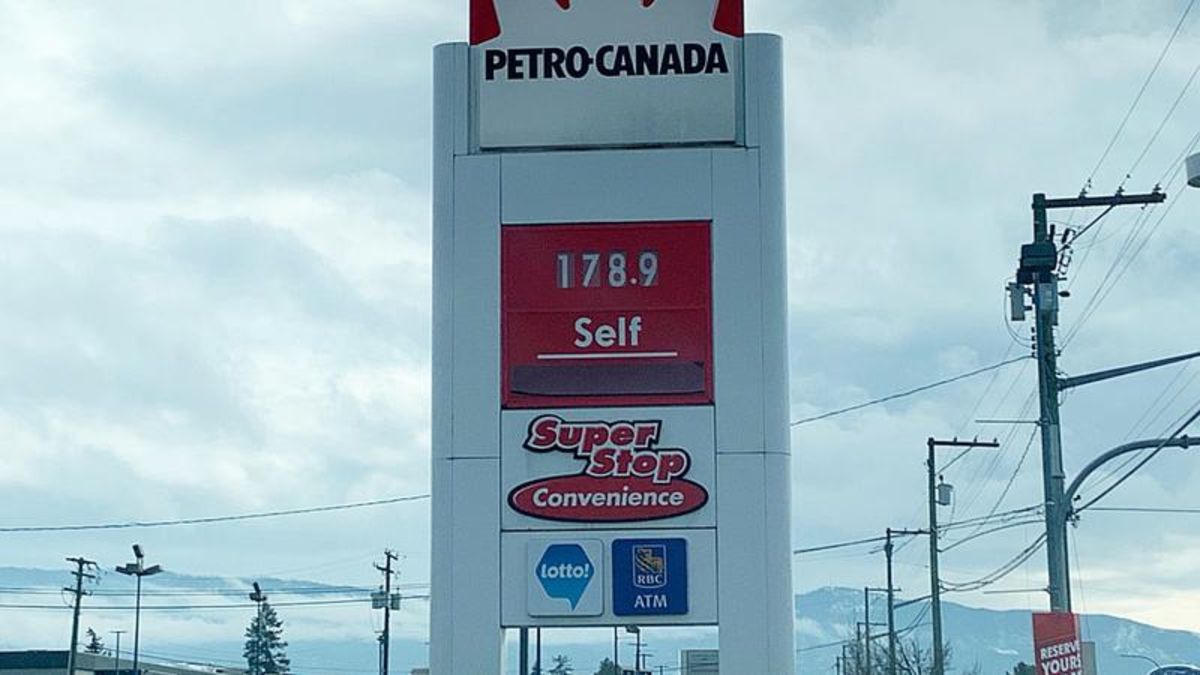Gas price soars to eyepopping 1.78.9 in Vernon Vernon Matters