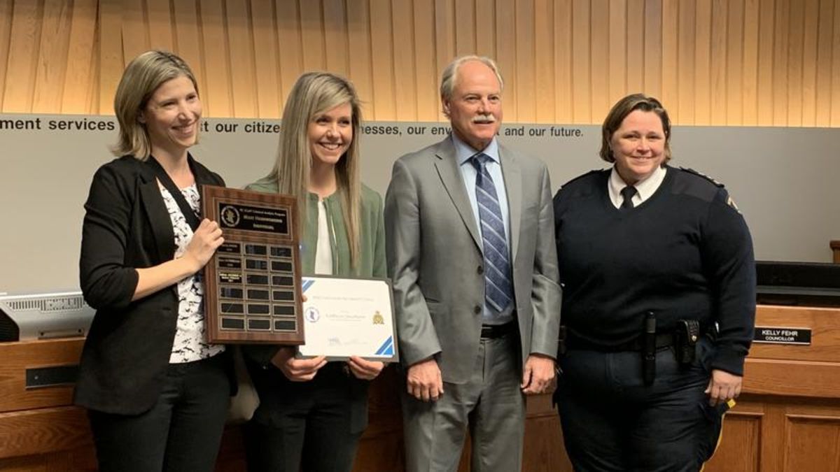 Local crime analyst honoured for hard work | Vernon Matters