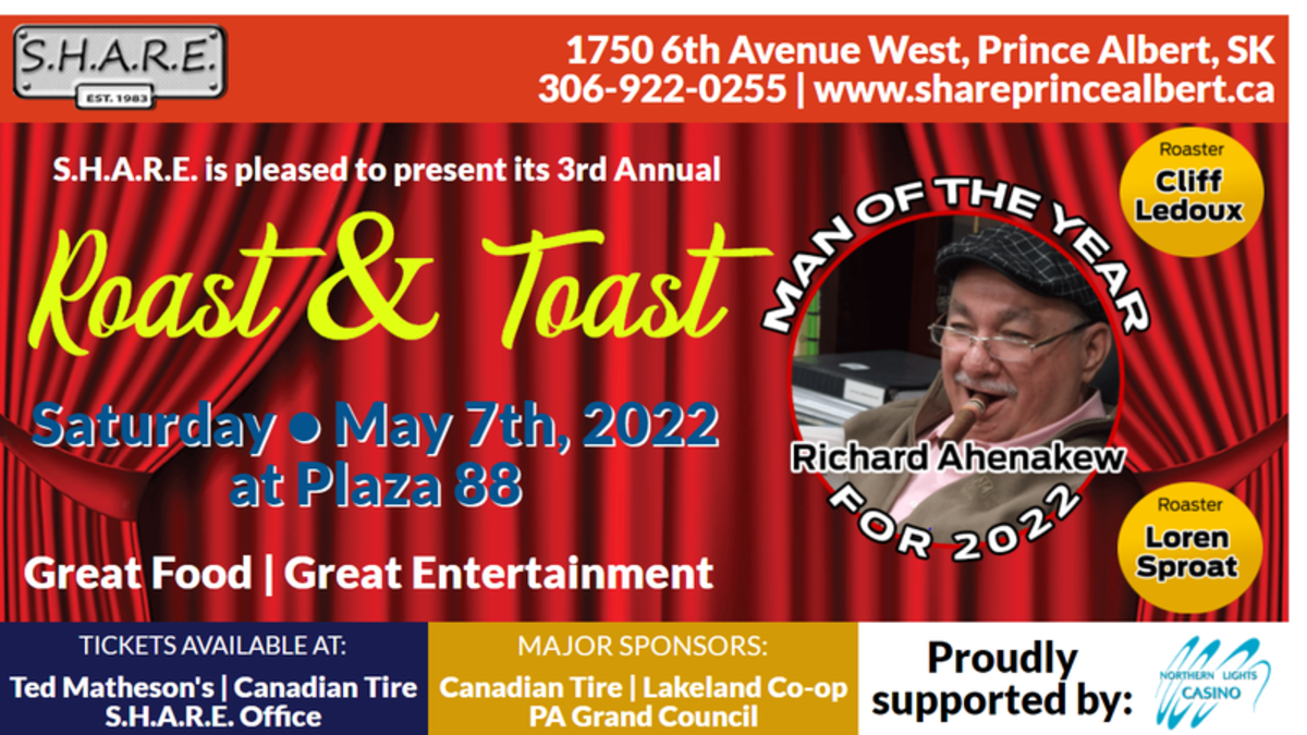 S.H.A.R.E.’s Roast and Toast Richard Ahenakew paNOW