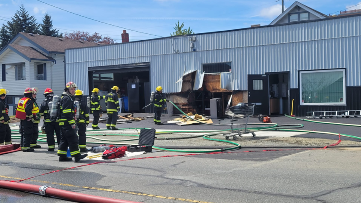 VIDEO: South Nanaimo business damaged by fire | 106.9 The Wolf