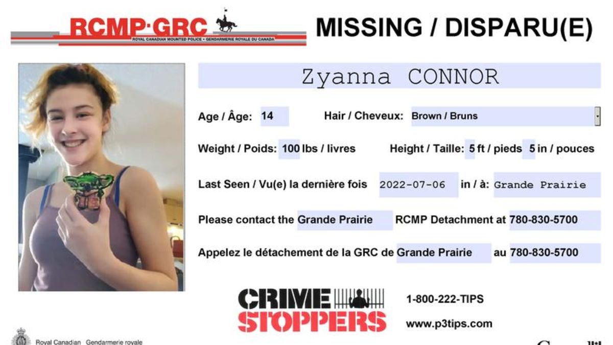 Grande Prairie Rcmp Asking For Publics Help In Locating Missing Girl 7097