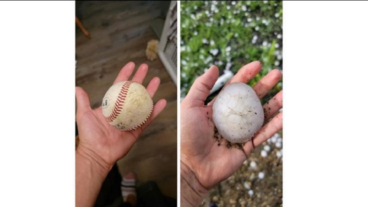 Up to softballsized hail reported in Markerville and Innisfail areas