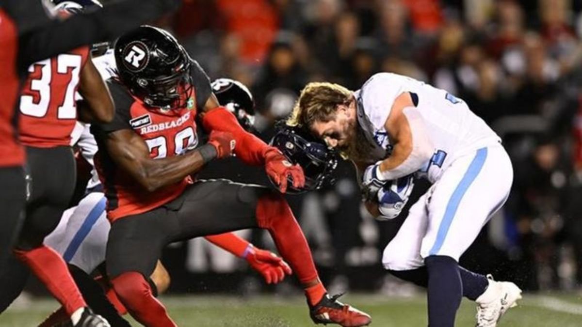 Argos clinch playoff berth by crushing Redblacks 45-15 in Ottawa