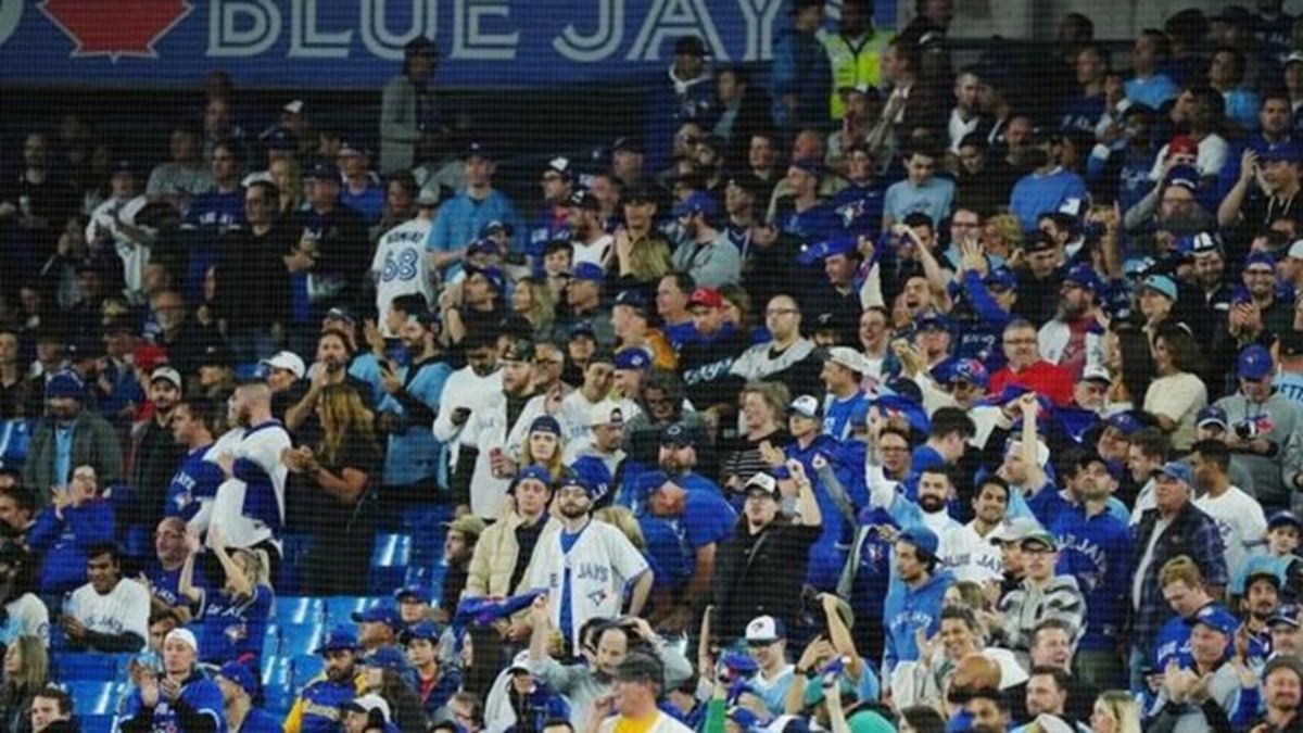 Toronto fans gather to cheer on the Blue Jays in wild card opener - Toronto