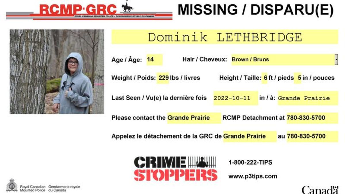 Grande Prairie RCMP are asking for the public’s help in locating