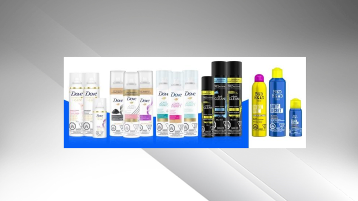 1.5 million dry shampoo products recalled due to chemical hazard
