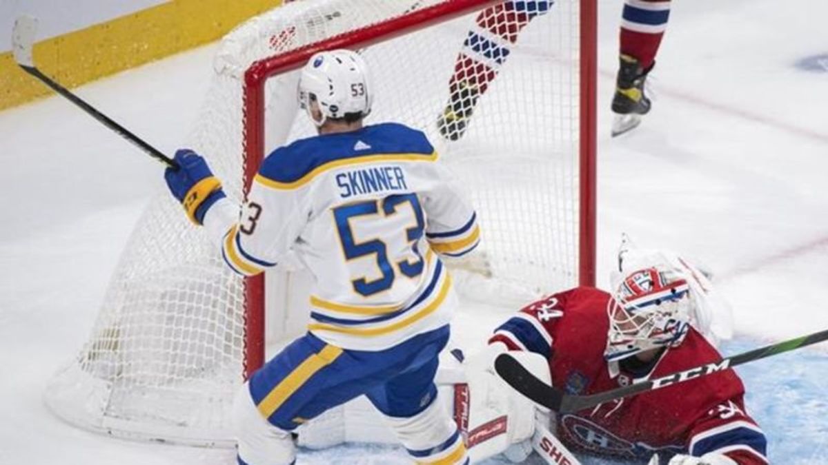 Jeff Skinner's two goals lead Sabres past Canadiens; eight wins in