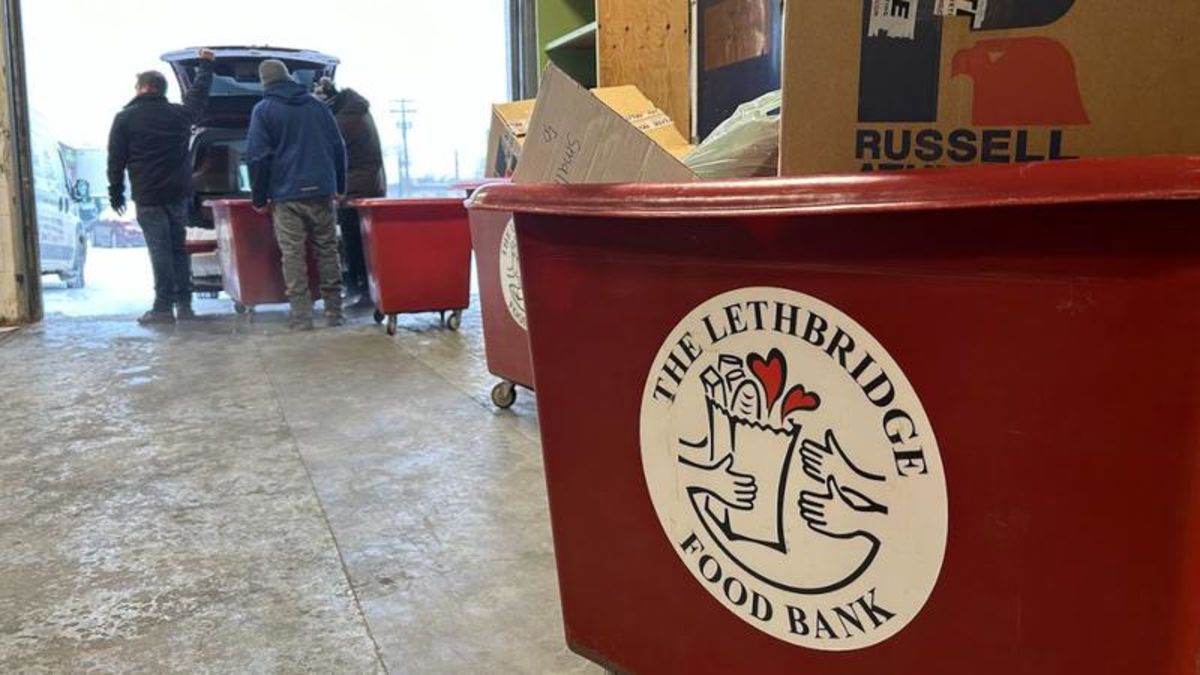 TriHigh Food Drive raises nearly 11K for Lethbridge Food Bank