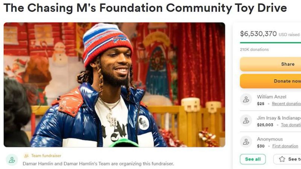 Fans donate millions to Damar Hamlin's community fundraiser: How to donate