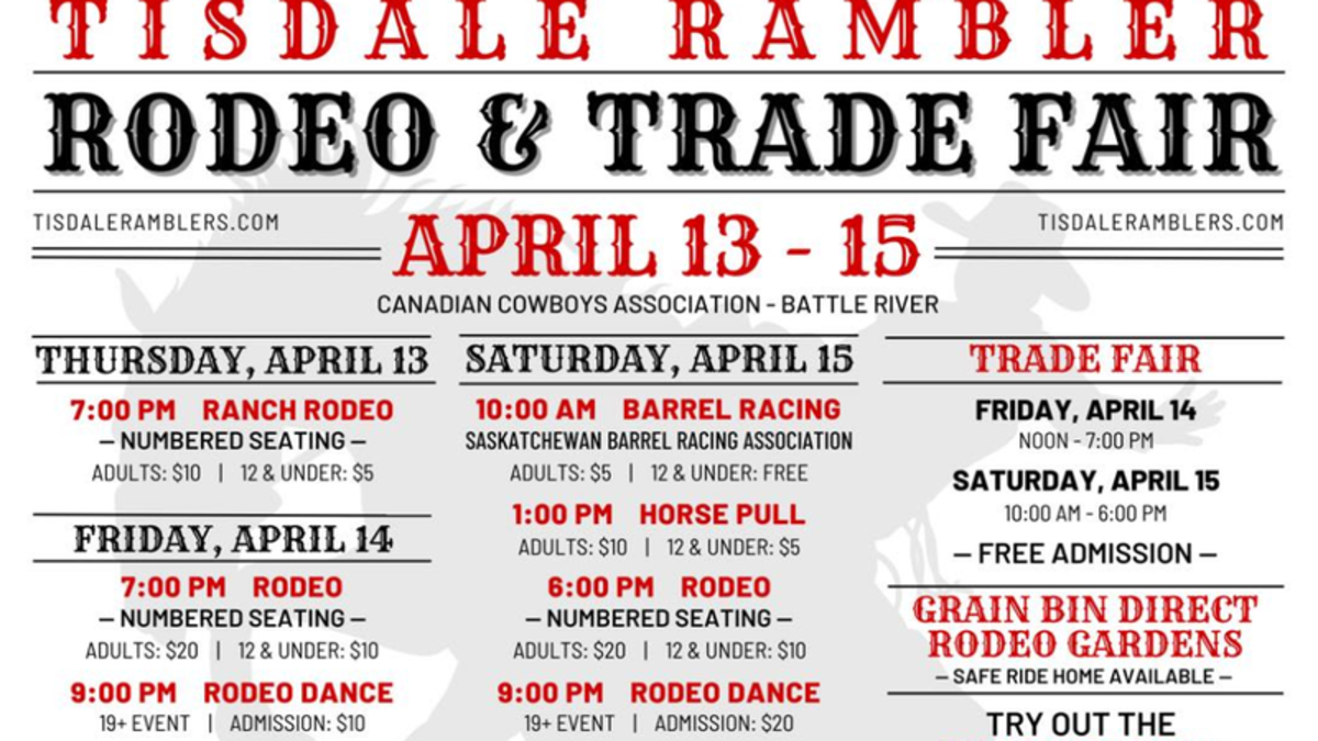 Get Ready for the Tisdale Rambler Rodeo and Trade Fair battlefordsNOW