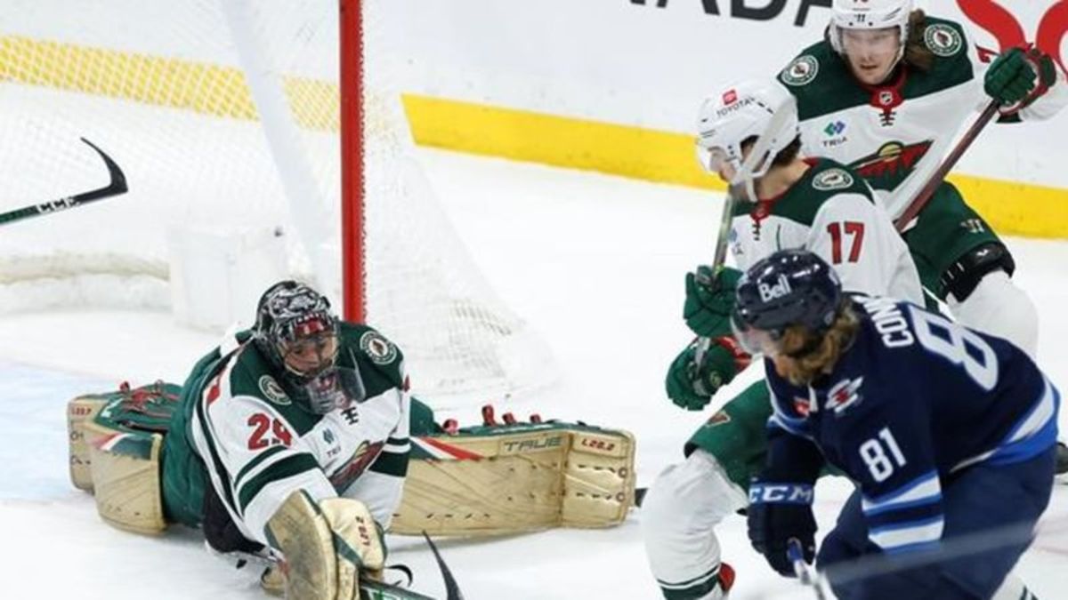 Fleury's 46-save effort leads Wild to 4-2 victory over reeling Jets 