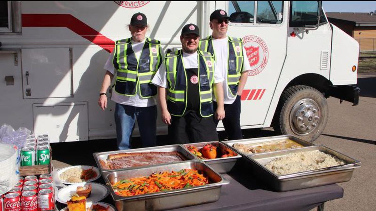 The Salvation Army perfects largescale emergency meal prep during Pine Lake event Lethbridge The Salvation Army perfects largescale emergency meal prep during Pine Lake event Lethbridge