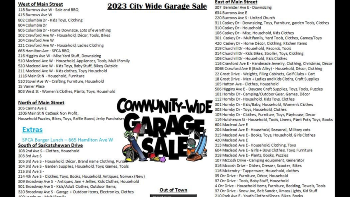 Melfort CommunityWide Garage Sale northeastNOW