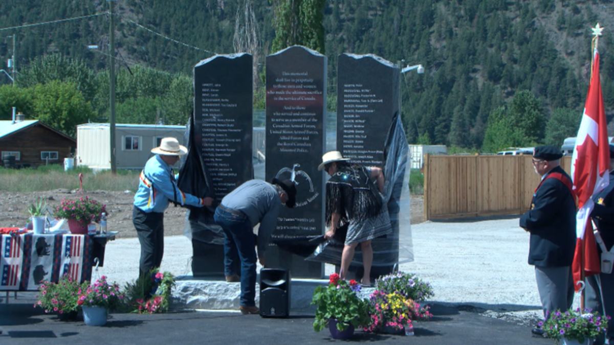 Indigenous veterans honoured by newlyunveiled memorial at Lower Nicola