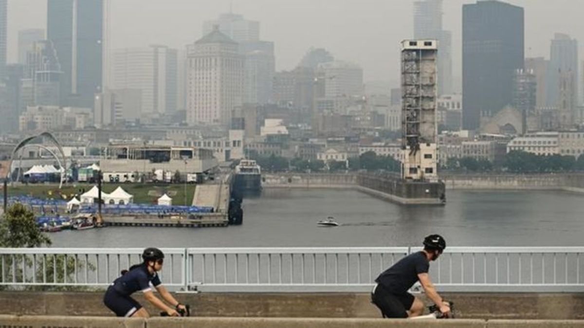 Quebec wildfires Montreal fireworks festival cancels event over air