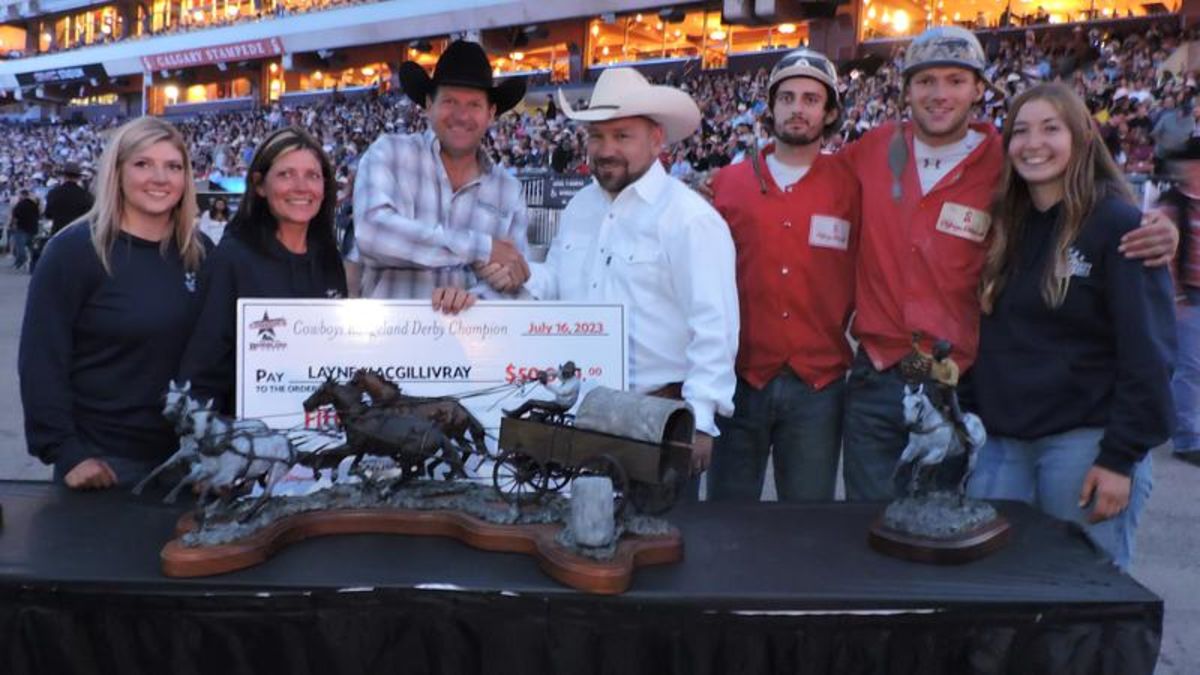Layne MacGillivray wins first Rangeland Derby title at Calgary Stampede