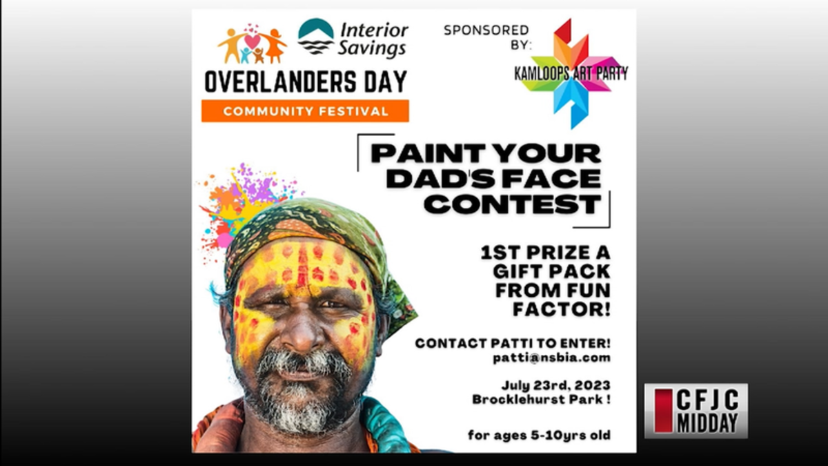 CFJC Midday Kamloops Art Party hosting a paint your dad’s face