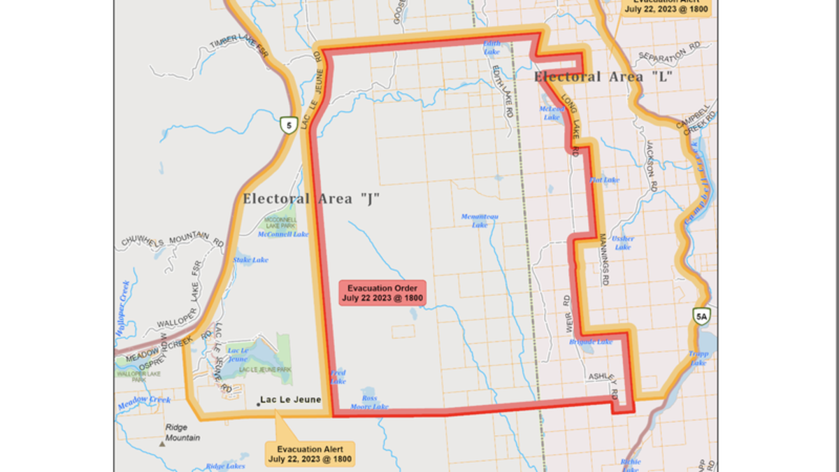 TNRD orders evacuation of 49 properties south of Kamloops; city puts