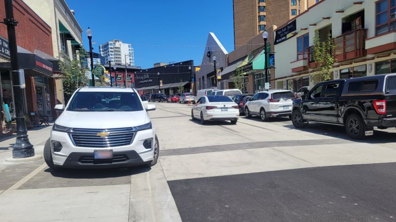 Crews nearly done key initial phase of Nanaimo’s Commercial St. revitalization