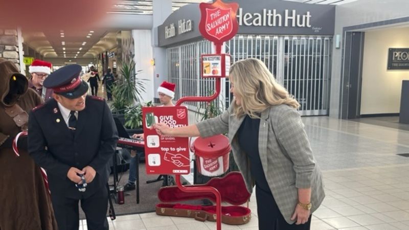 Salvation Army kicks off their Christmas Kettle Campaign