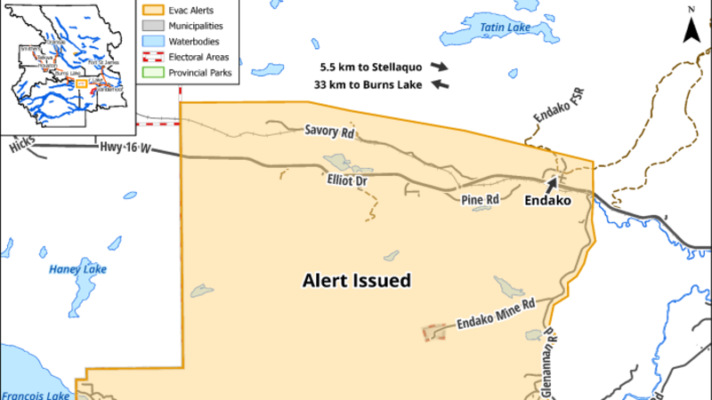 Evacuation alert issued for Sam Ross Creek wildfire near Fraser Lake ...