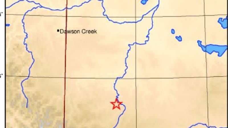 Highest magnitude earthquake in alberta