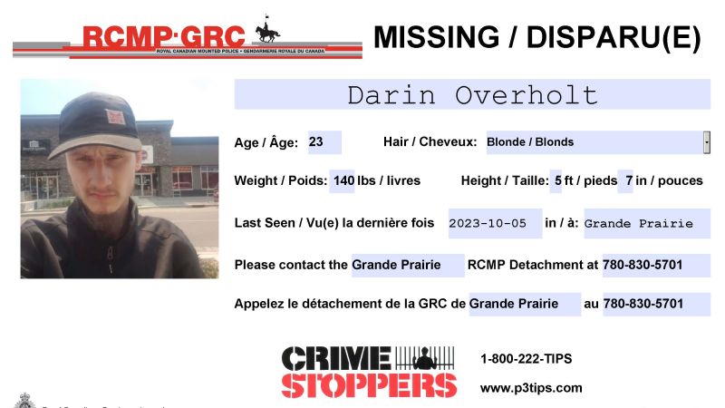 Grande Prairie RCMP ask for public help locating a missing man ...